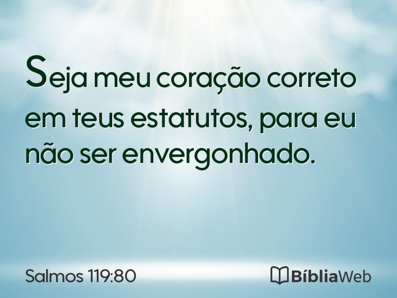 Salmos 119:80 em imagem para compartilhar