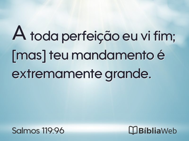 Salmos 119:96 em imagem para compartilhar