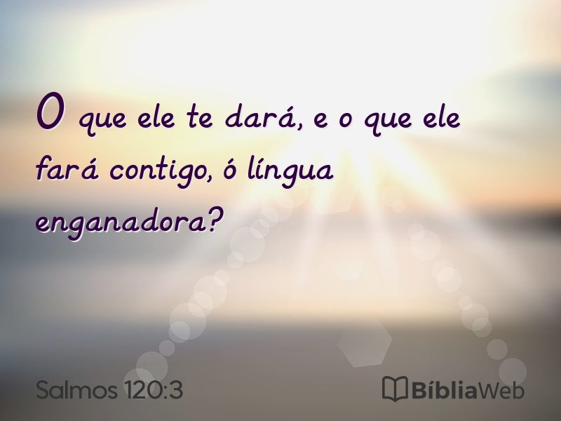 Salmos 120:3 em imagem para compartilhar