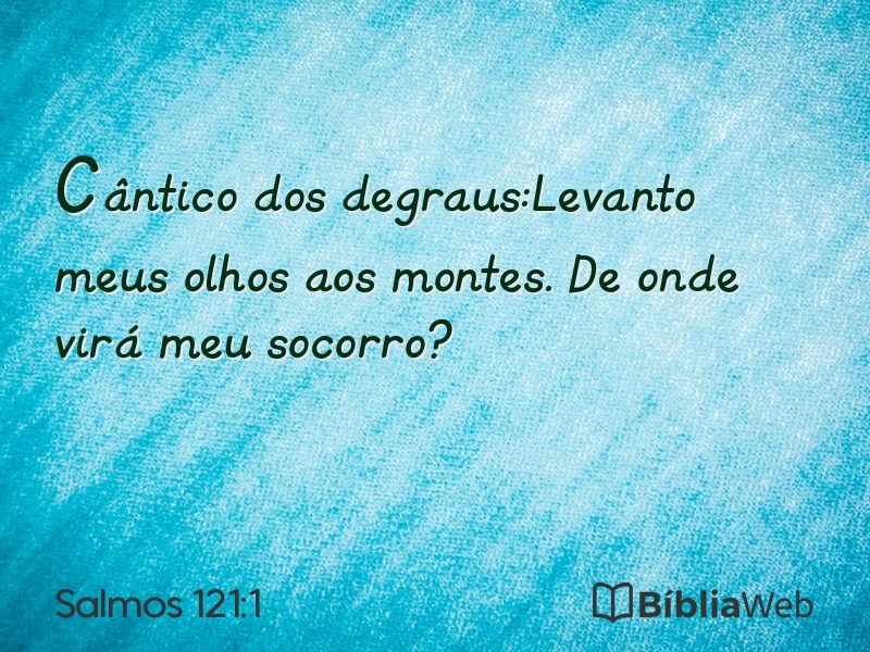 Salmos 121:1 em imagem para compartilhar