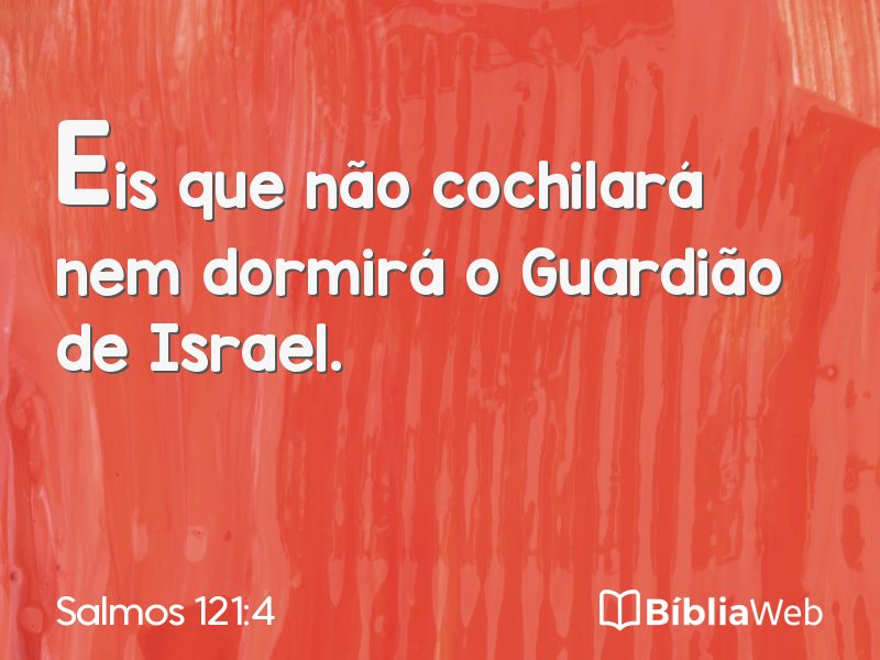 Salmos 121:4 em imagem para compartilhar