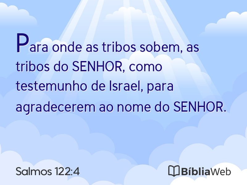 Salmos 122:4 em imagem para compartilhar