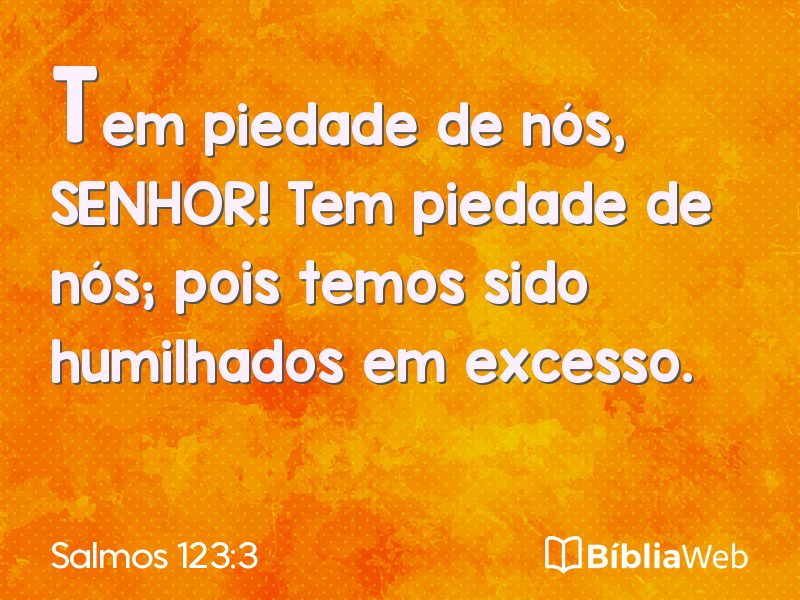 Salmos 123:3 em imagem para compartilhar