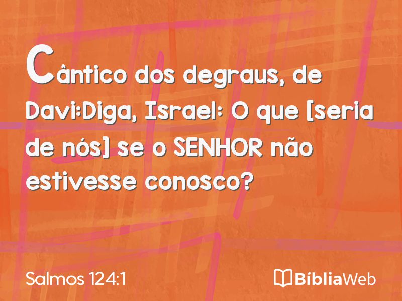 Salmos 124:1 em imagem para compartilhar