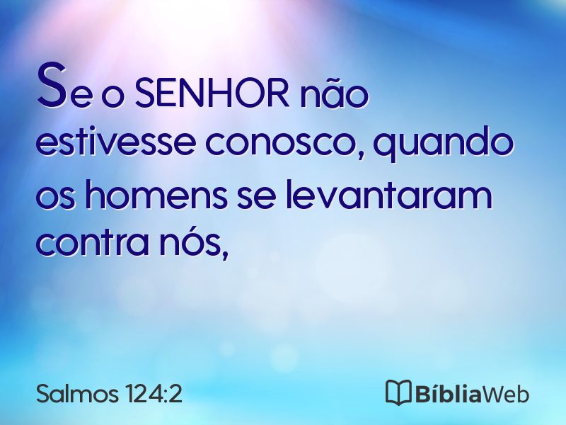 Salmos 124:2 em imagem para compartilhar