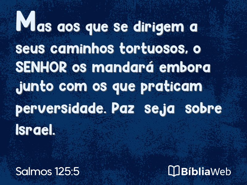 Salmos 125:5 em imagem para compartilhar