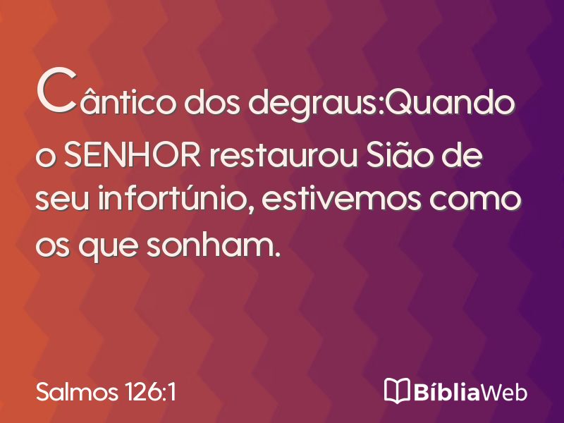 Salmos 126:1 em imagem para compartilhar