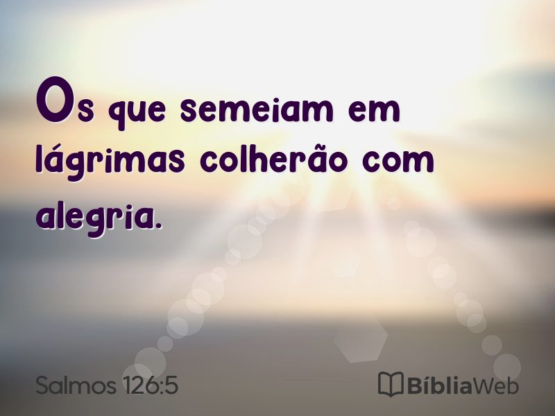 Salmos 126:5 em imagem para compartilhar