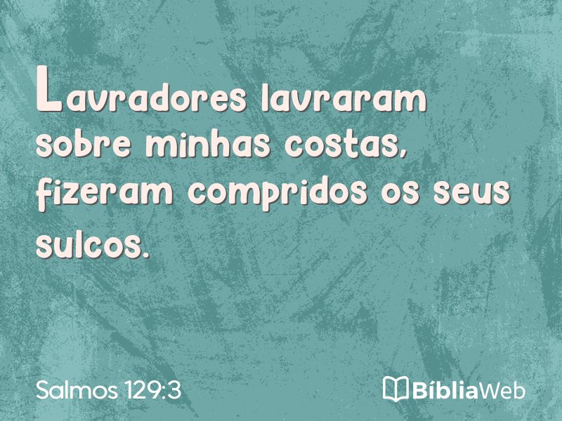 Salmos 129:3 em imagem para compartilhar