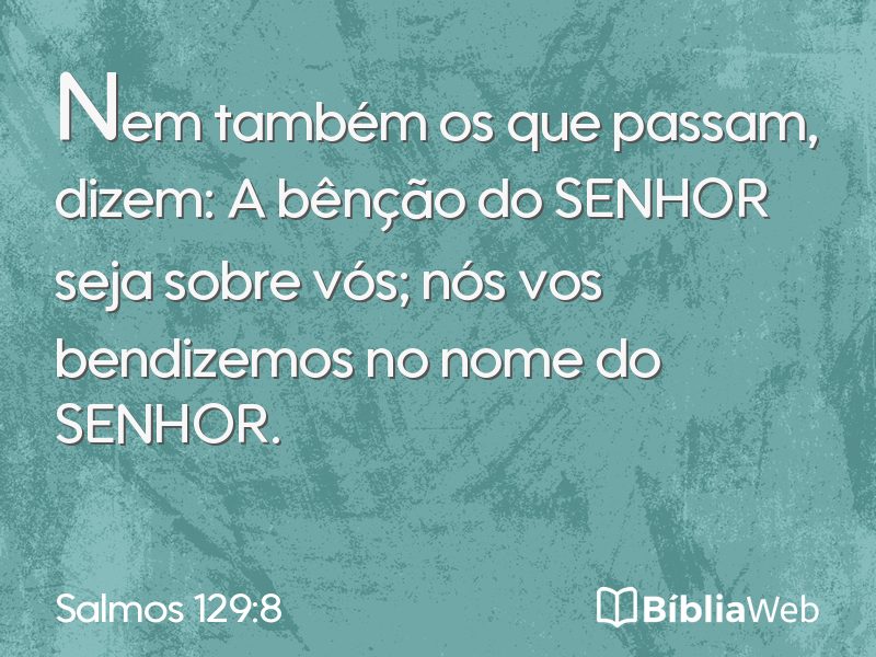 Salmos 129:8 em imagem para compartilhar