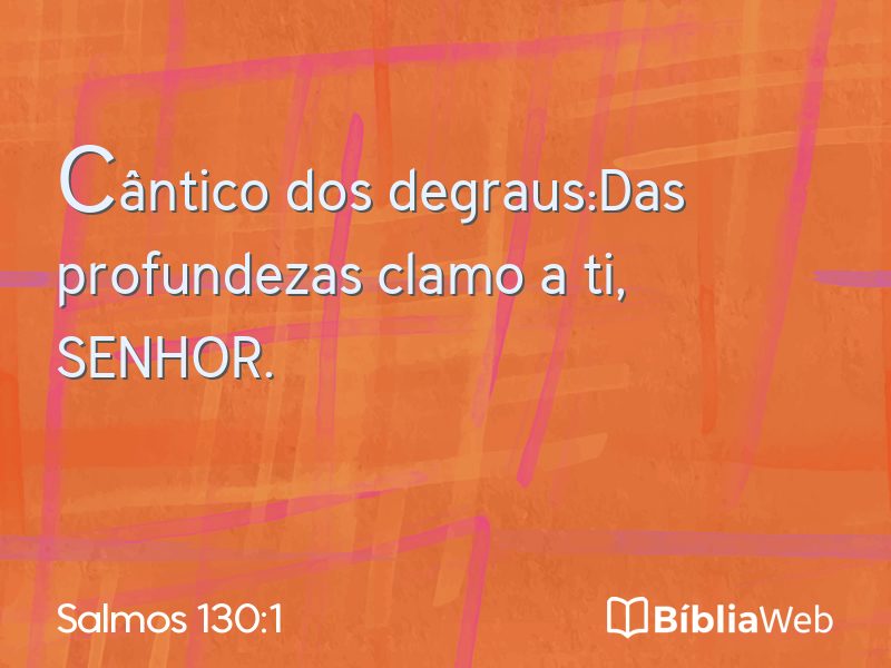Salmos 130:1 em imagem para compartilhar