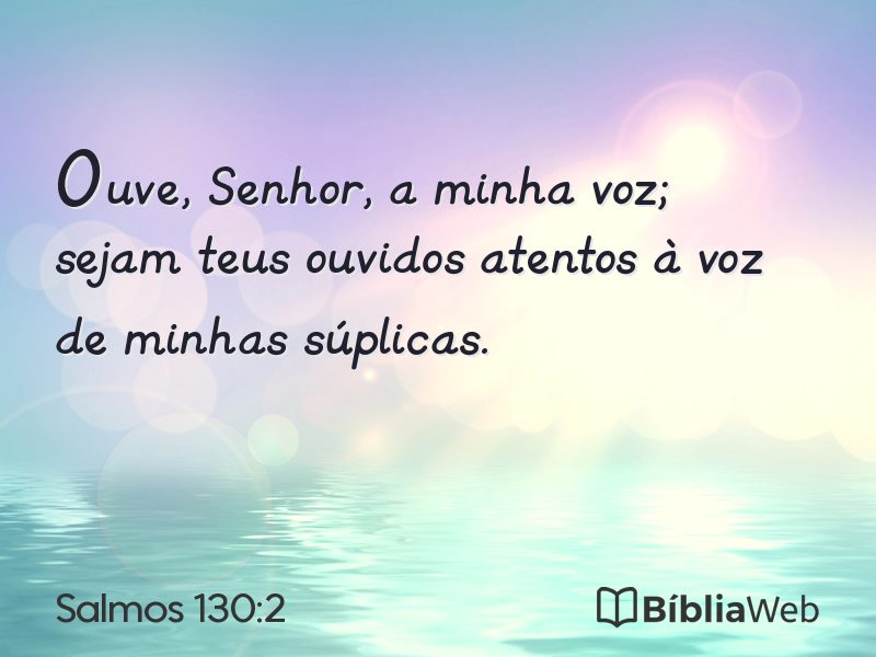 Salmos 130:2 em imagem para compartilhar