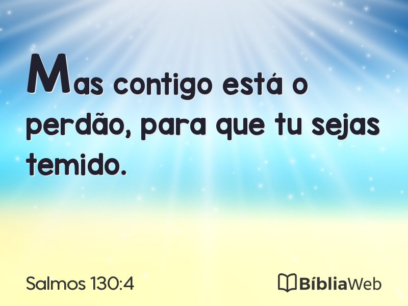 Salmos 130:4 em imagem para compartilhar