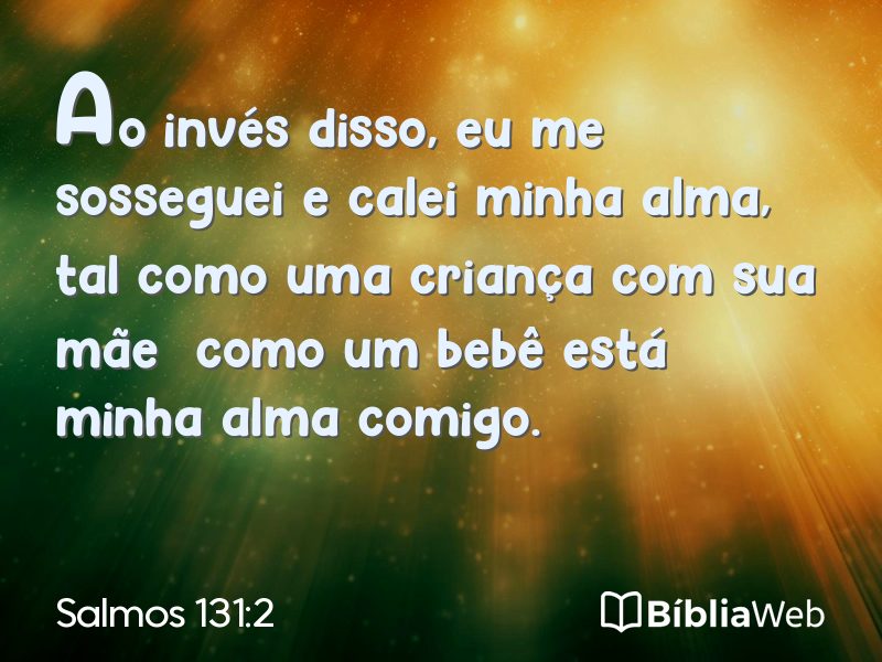 Salmos 131:2 em imagem para compartilhar