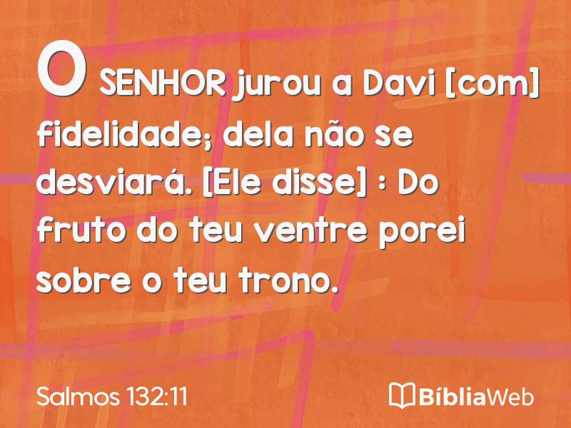 Salmos 132:11 em imagem para compartilhar