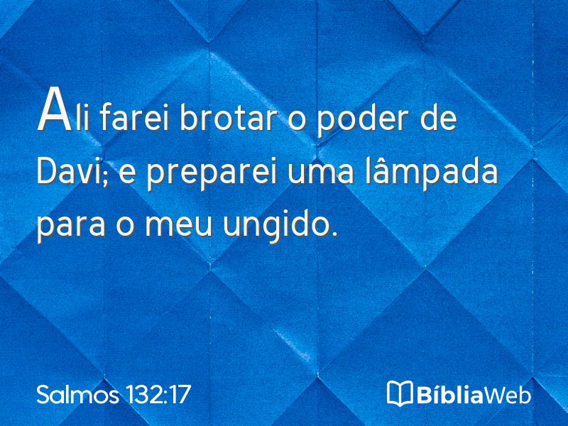 Salmos 132:17 em imagem para compartilhar