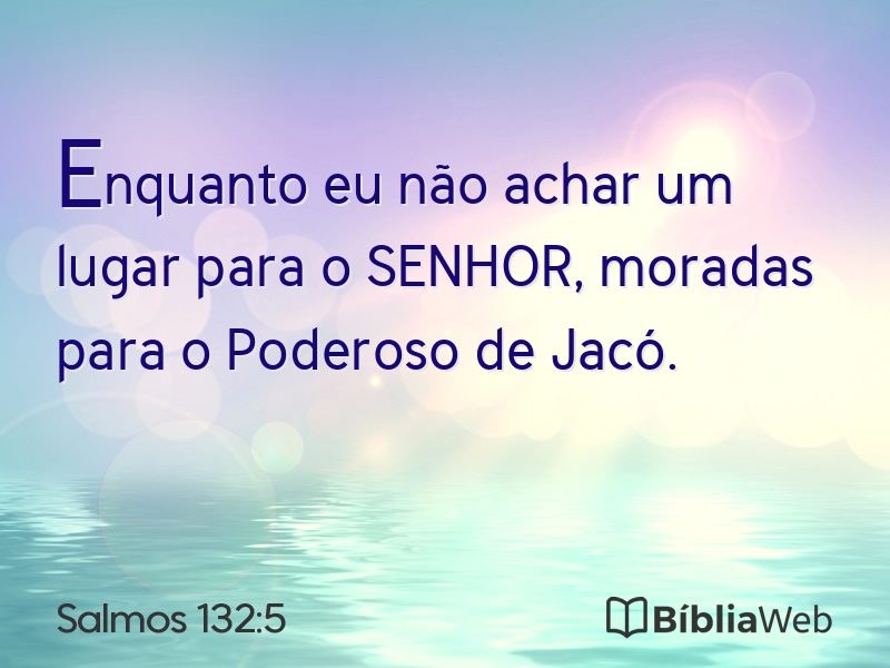 Salmos 132:5 em imagem para compartilhar