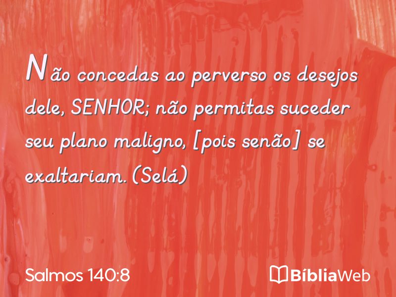 Salmos 140:8 em imagem para compartilhar