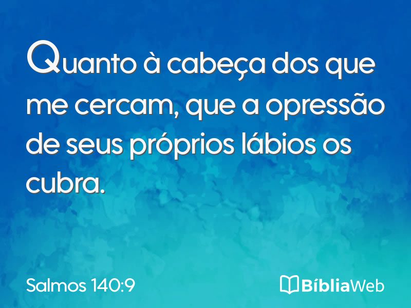 Salmos 140:9 em imagem para compartilhar