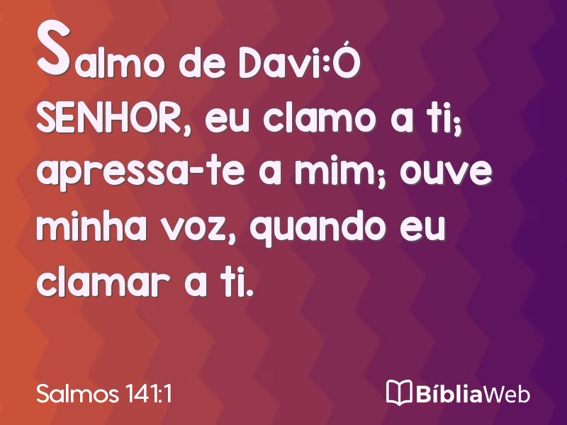 Salmos 141:1 em imagem para compartilhar