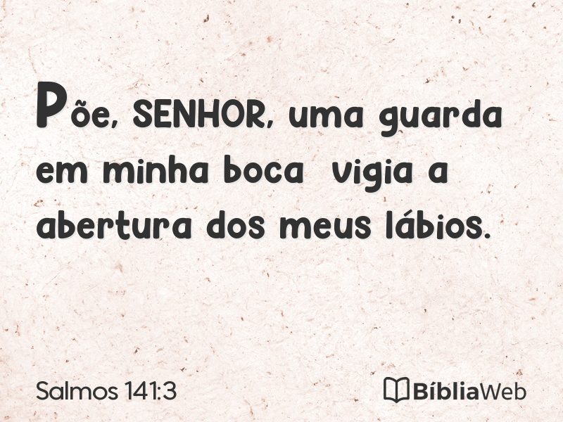 Salmos 141:3 em imagem para compartilhar