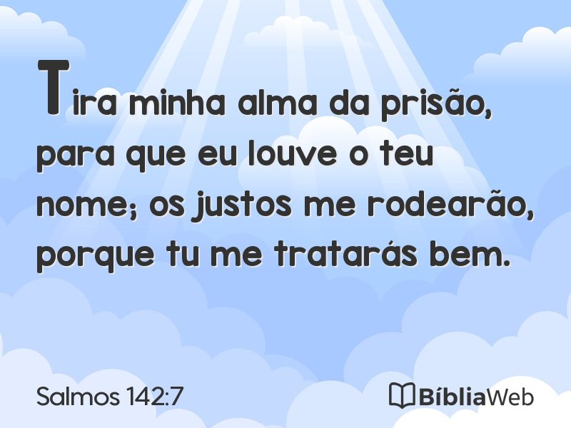 Salmos 142:7 em imagem para compartilhar