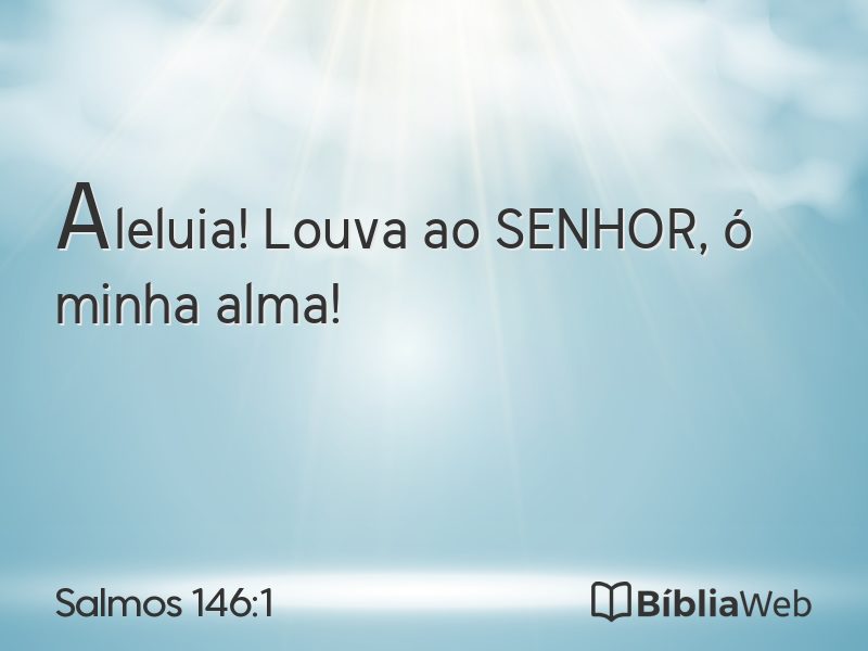 Salmos 146:1 em imagem para compartilhar