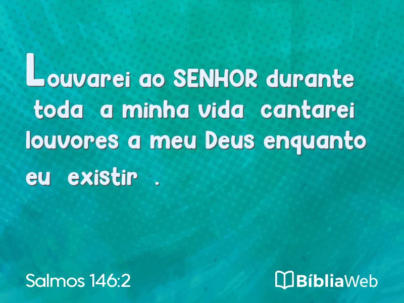 Salmos 146:2 em imagem para compartilhar