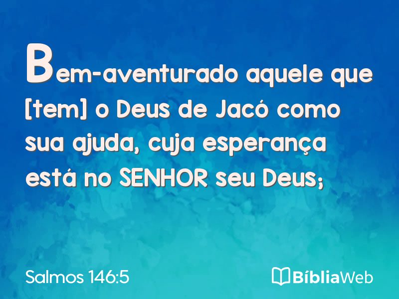 Salmos 146:5 em imagem para compartilhar