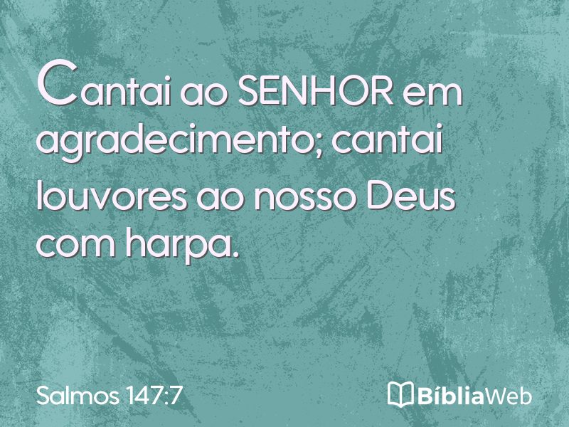 Salmos 147:7 em imagem para compartilhar