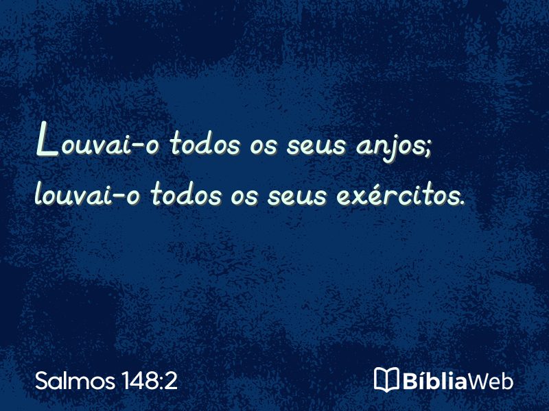Salmos 148:2 em imagem para compartilhar