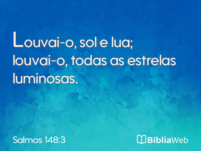 Salmos 148:3 em imagem para compartilhar