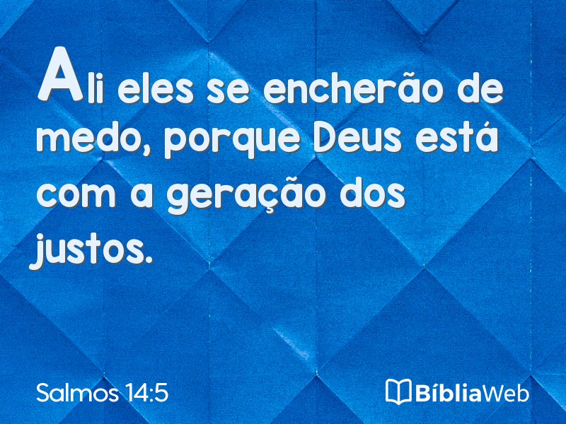 Salmos 14:5 em imagem para compartilhar