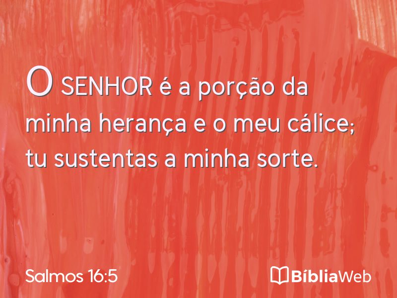 Salmos 16:5 em imagem para compartilhar