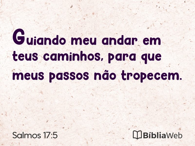 Salmos 17:5 em imagem para compartilhar