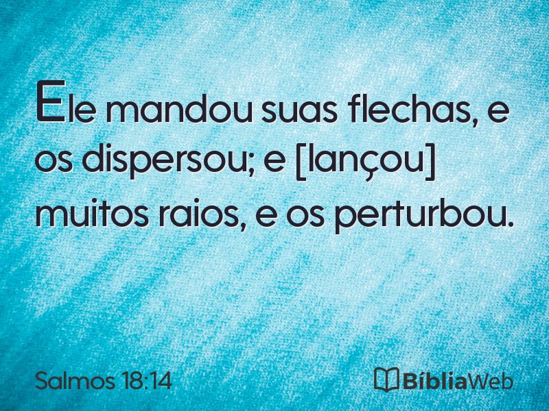 Salmos 18:14 em imagem para compartilhar