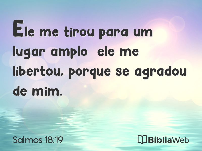 Salmos 18:19 em imagem para compartilhar