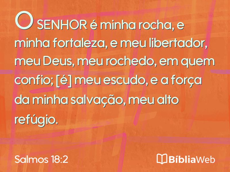 Salmos 18:2 em imagem para compartilhar
