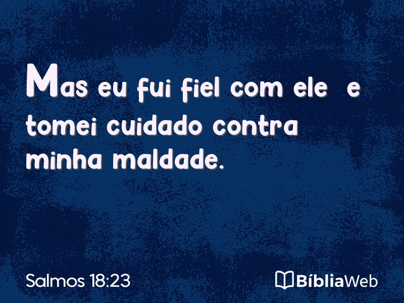 Salmos 18:23 em imagem para compartilhar