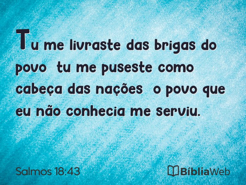 Salmos 18:43 em imagem para compartilhar