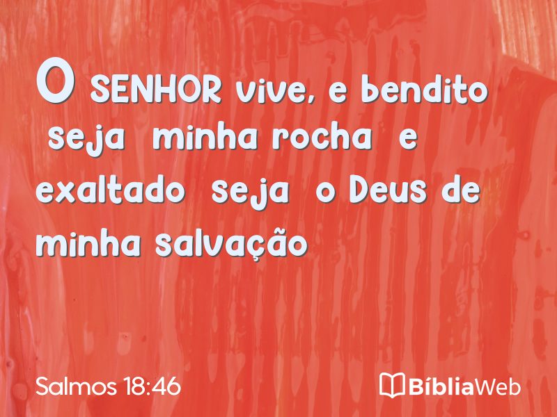 Salmos 18:46 em imagem para compartilhar