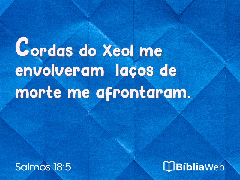 Salmos 18:5 em imagem para compartilhar