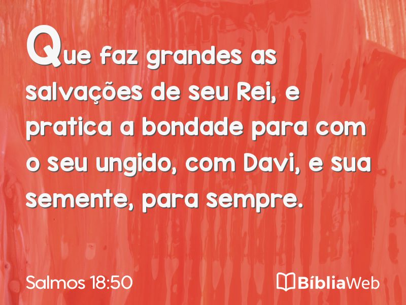 Salmos 18:50 em imagem para compartilhar
