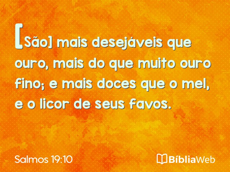 Salmos 19:10 em imagem para compartilhar