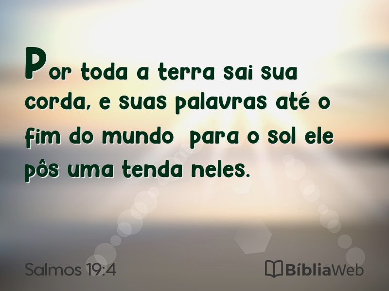 Salmos 19:4 em imagem para compartilhar