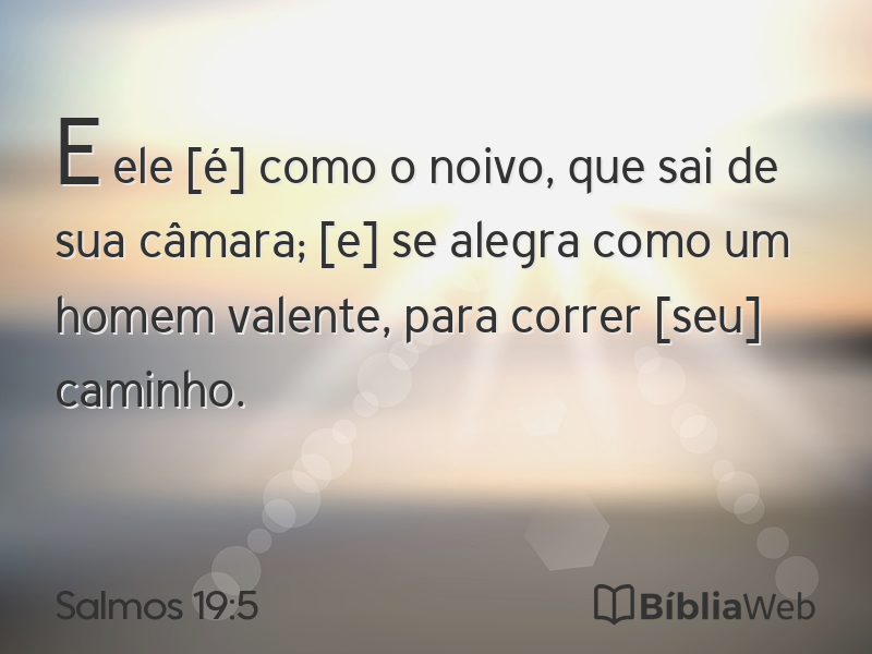 Salmos 19:5 em imagem para compartilhar