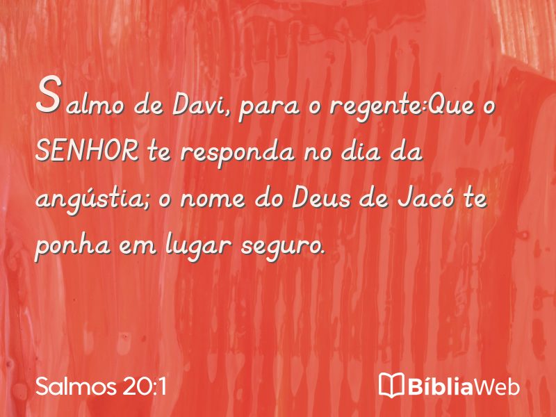 Salmos 20:1 em imagem para compartilhar