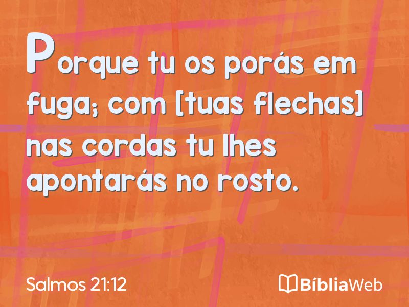 Salmos 21:12 em imagem para compartilhar