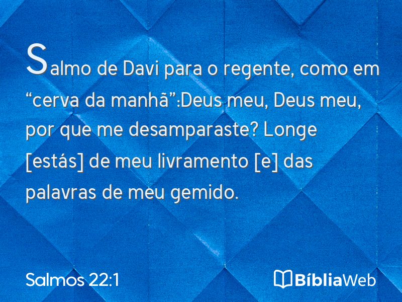 Salmos 22:1 em imagem para compartilhar