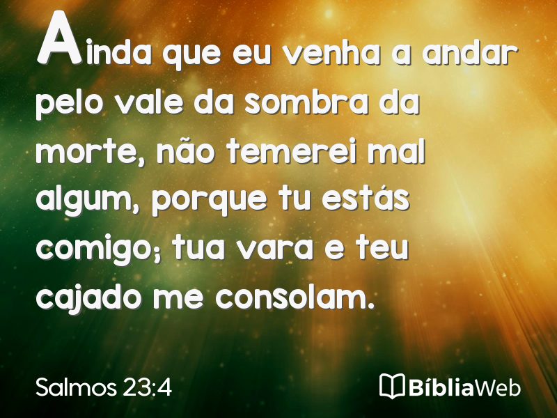 Salmos 23:4 em imagem para compartilhar